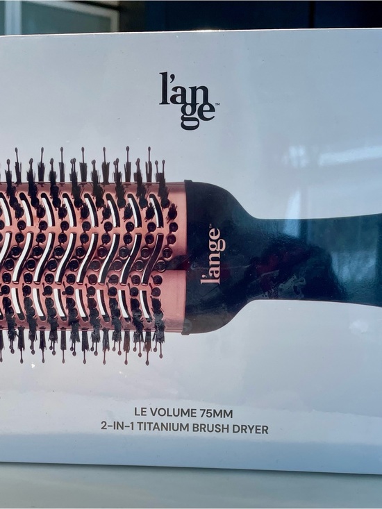 L’ange Other - L'ange Rose Gold & Black 2-in-1 Titanium Brush Dryer 75mm New In Box